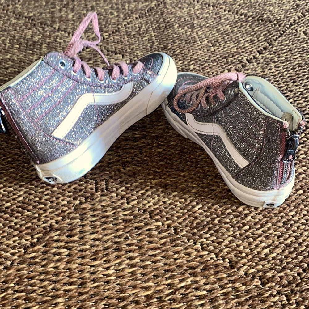 Glitter Off the Wall Vans